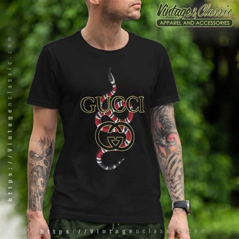 gucci snake collar shirt|tee shirt gucci snake.